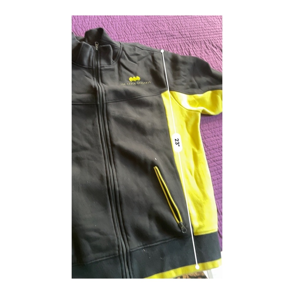 DC Comics Batman The Caped Crusader Full‎ Zip Jacket Hoodie Mens Size M - Picture 6 of 6